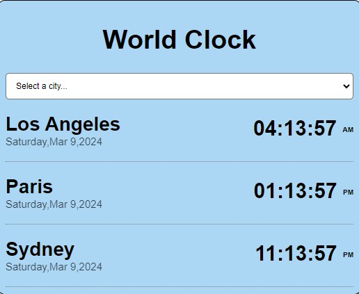 world clock project img